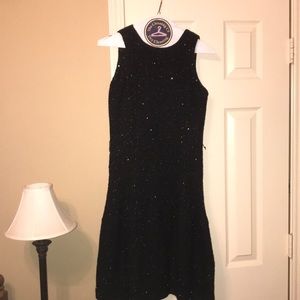 Michael Koran’s black sequin dress